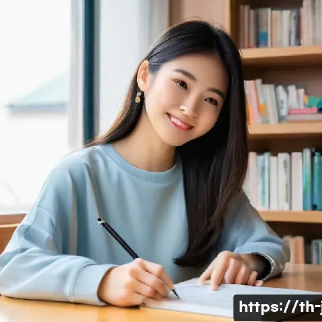 JLPT와 일본어 능력 향상을 위한 스마트폰 활용 - **Prompt 1: Dedicated Japanese Learner with Smartphone**
    "A vibrant, eye-level shot of a cheerfu...