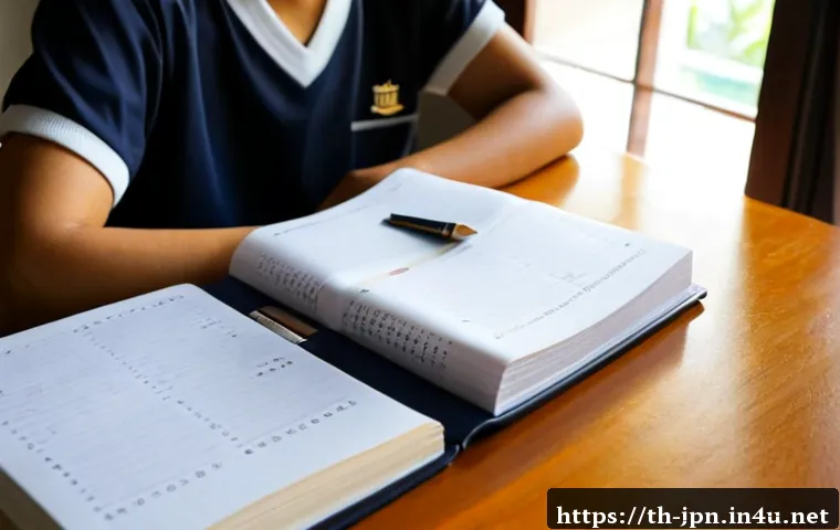Home 30 JLPT 시험의 주요 변화와 대비책 - Photorealistic Thai university student preparing for a Japanese language proficiency exam at a tidy ...